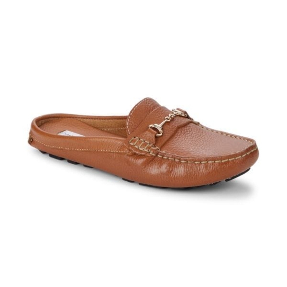 Saks Fifth Avenue Slip-On Leather Loafer Mules